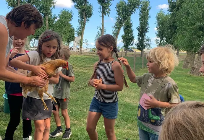 Leren door te doen tijdens boerderijklassen